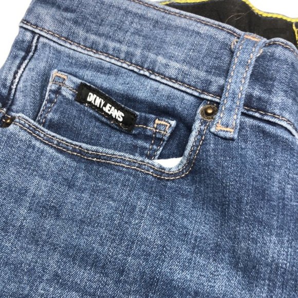 COMFORT STRETCH WAIST BLEEKER SHAPING SKINNY DKNY JEANS 8/29x29 😊 - Picture 7 of 12